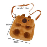 Maxbell Capybara Backpack Cute Cartoon Backpack for Outdoor Indoor Backpacking Party