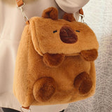 Maxbell Capybara Backpack Cute Cartoon Backpack for Outdoor Indoor Backpacking Party