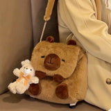 Maxbell Capybara Backpack Cute Cartoon Backpack for Outdoor Indoor Backpacking Party