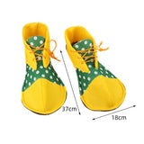 Maxbell Adult Clown Shoes Decor Cosplay for Halloween Stage Performance Party Favors Green
