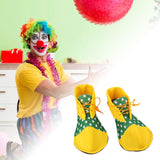 Maxbell Adult Clown Shoes Decor Cosplay for Halloween Stage Performance Party Favors Green