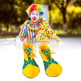Maxbell Adult Clown Shoes Decor Cosplay for Halloween Stage Performance Party Favors Green