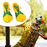 Maxbell Adult Clown Shoes Decor Cosplay for Halloween Stage Performance Party Favors Green