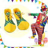 Maxbell Adult Clown Shoes Decor Cosplay for Halloween Stage Performance Party Favors Green