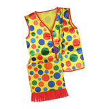 Maxbell Clown Vest Funny Clown Costume for Carnival Stage Performance Party Supplies