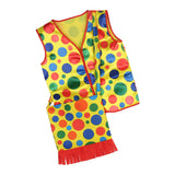Maxbell Clown Vest Funny Clown Costume for Carnival Stage Performance Party Supplies
