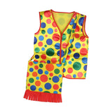 Maxbell Clown Vest Funny Clown Costume for Carnival Stage Performance Party Supplies