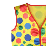 Maxbell Clown Vest Funny Clown Costume for Carnival Stage Performance Party Supplies