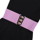 Maxbell Women Elastic Waist Belt Decor Dress Belt Stretch Waist Belt for Blouse Coat