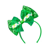Maxbell ST Patrick's Day Headband Bow Headband for Performance Party Props Halloween