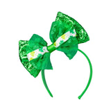 Maxbell ST Patrick's Day Headband Bow Headband for Performance Party Props Halloween
