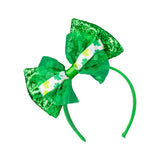 Maxbell ST Patrick's Day Headband Bow Headband for Performance Party Props Halloween