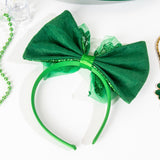 Maxbell ST Patrick's Day Headband Bow Headband for Performance Party Props Halloween