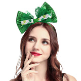 Maxbell ST Patrick's Day Headband Bow Headband for Performance Party Props Halloween