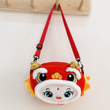 Maxbell Plush Crossbody Bag Fashion Soft Handbag for Street Spring Festival Holidays