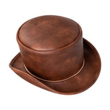 Maxbell Medieval Top Hat Adults Cap Medieval Knight Hat for Halloween Carnival Party Brown