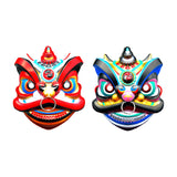 Maxbell Oriental Lion Mask Lightweight for Carnival Roles Play Celebrations Red
