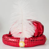 Maxbell Indian Sultan Turban Hats Hijab Head Scarf for Halloween Stage Show Carnival red