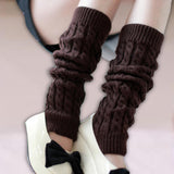 Maxbell Women's Knitted Leg Warmers Boot Socks Footless Socks for Party Walking Work Coffee