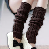Maxbell Women's Knitted Leg Warmers Boot Socks Footless Socks for Party Walking Work Coffee
