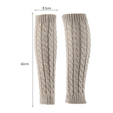 Maxbell Women's Knitted Leg Warmers Boot Socks Footless Socks for Party Walking Work Light Gray