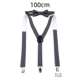 Maxbell Kids Suspender Bowtie Set Elastic Adjustable Braces for Party Trousers Jeans