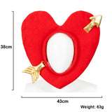 Maxbell Cupid Arrow Hat Red Lplush Heart Party Hat for Valentines Day Dress up Decor