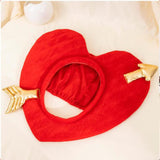 Maxbell Cupid Arrow Hat Red Lplush Heart Party Hat for Valentines Day Dress up Decor