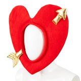 Maxbell Cupid Arrow Hat Red Lplush Heart Party Hat for Valentines Day Dress up Decor