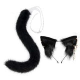 Maxbell Cat Ears and Tail Set Dress up for Carnival Role Play Animals Themed Parties