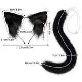 Maxbell Cat Ears and Tail Set Dress up for Carnival Role Play Animals Themed Parties