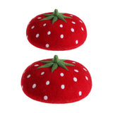 Maxbell Strawberry Beret Hat Artist Hat Elegant Soft Beanie Winter Newsboy Beret Cap 55to60cm for Adults