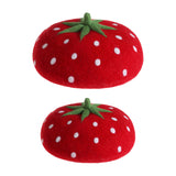 Maxbell Strawberry Beret Hat Artist Hat Elegant Soft Beanie Winter Newsboy Beret Cap 55to60cm for Adults