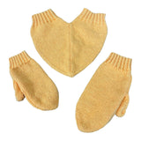 Maxbell Couple Holding Hands Gloves Thick Thermal Novelty Mittens for Running Hiking Yellow