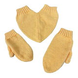 Maxbell Couple Holding Hands Gloves Thick Thermal Novelty Mittens for Running Hiking Yellow