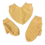 Maxbell Couple Holding Hands Gloves Thick Thermal Novelty Mittens for Running Hiking Yellow
