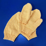 Maxbell Couple Holding Hands Gloves Thick Thermal Novelty Mittens for Running Hiking Yellow