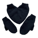 Maxbell Couple Holding Hands Gloves Thick Thermal Novelty Mittens for Running Hiking Black