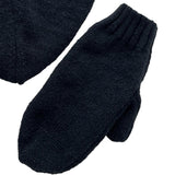 Maxbell Couple Holding Hands Gloves Thick Thermal Novelty Mittens for Running Hiking Black