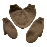 Maxbell Couple Holding Hands Gloves Thick Thermal Novelty Mittens for Running Hiking Brown