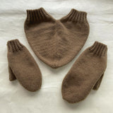 Maxbell Couple Holding Hands Gloves Thick Thermal Novelty Mittens for Running Hiking Brown