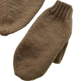 Maxbell Couple Holding Hands Gloves Thick Thermal Novelty Mittens for Running Hiking Brown