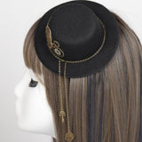 Maxbell Steampunk Mini Top Hat Gothic Vintage Design Headgear for Festival Halloween