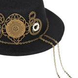 Maxbell Steampunk Mini Top Hat Gothic Vintage Design Headgear for Festival Halloween