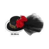 Maxbell Steampunk Mini Top Hat Hairpin Hair Accessories for Women Holiday Stage Show