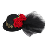 Maxbell Steampunk Mini Top Hat Hairpin Hair Accessories for Women Holiday Stage Show