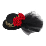 Maxbell Steampunk Mini Top Hat Hairpin Hair Accessories for Women Holiday Stage Show