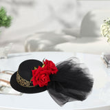 Maxbell Steampunk Mini Top Hat Hairpin Hair Accessories for Women Holiday Stage Show