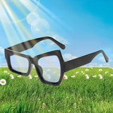 Maxbell Square Sunglasses for Women Men Funny Eyewear for Camping Travel Backpacking