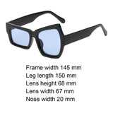 Maxbell Square Sunglasses for Women Men Funny Eyewear for Camping Travel Backpacking